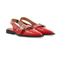 Biavictoria Single Buckle Slingback Leather - Röd Nappalak