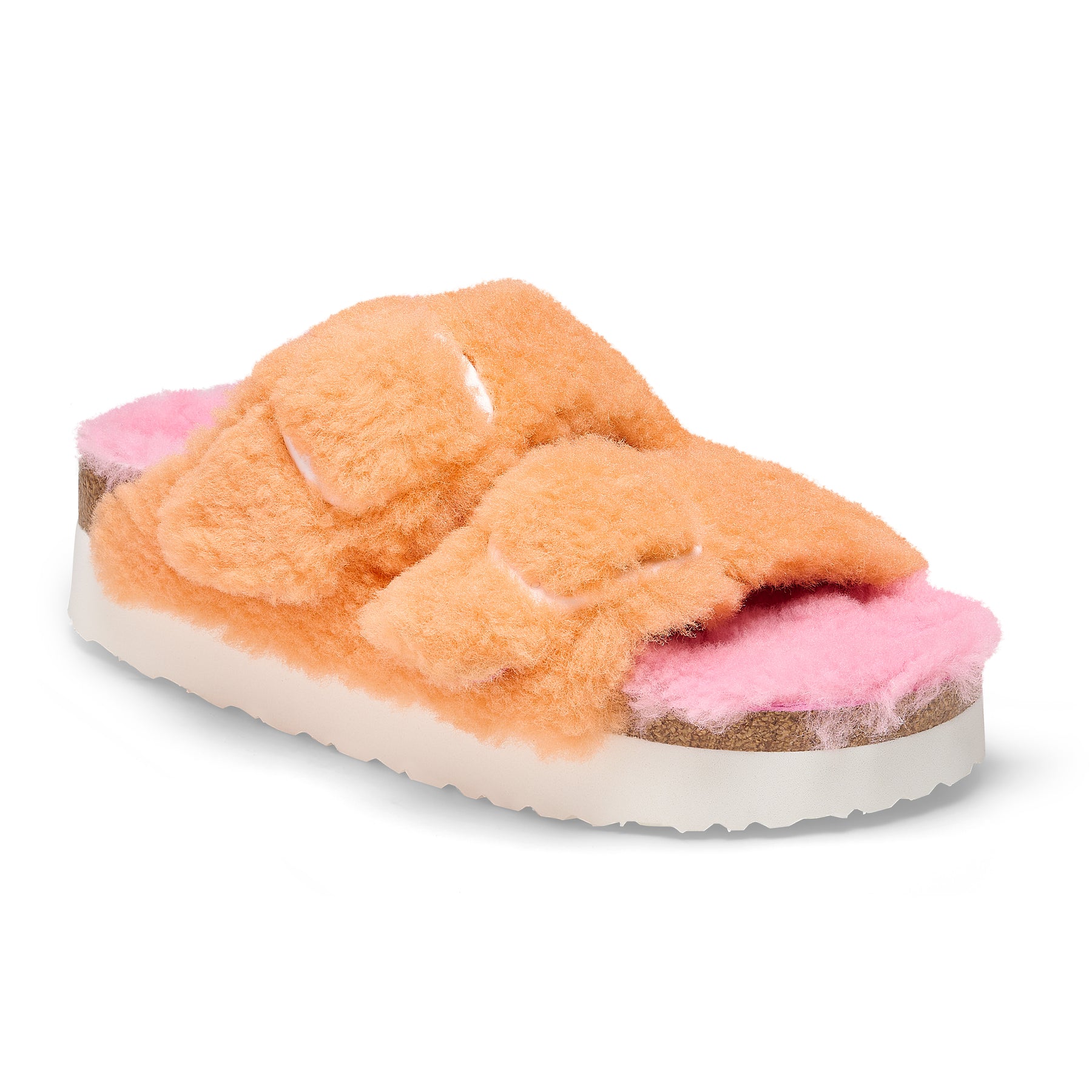 Arizona Big Buckle Papillio Fur Narrow - Papaya/Candy Pink