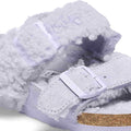 Arizona Split Teddy Parts Rivet Logo Suede Leather/Fur Narrow - Purple Fog