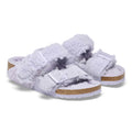 Arizona Split Teddy Parts Rivet Logo Suede Leather/Fur Narrow - Purple Fog