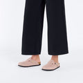Birkenstock Boston Suede Leather Narrow - Light Rose