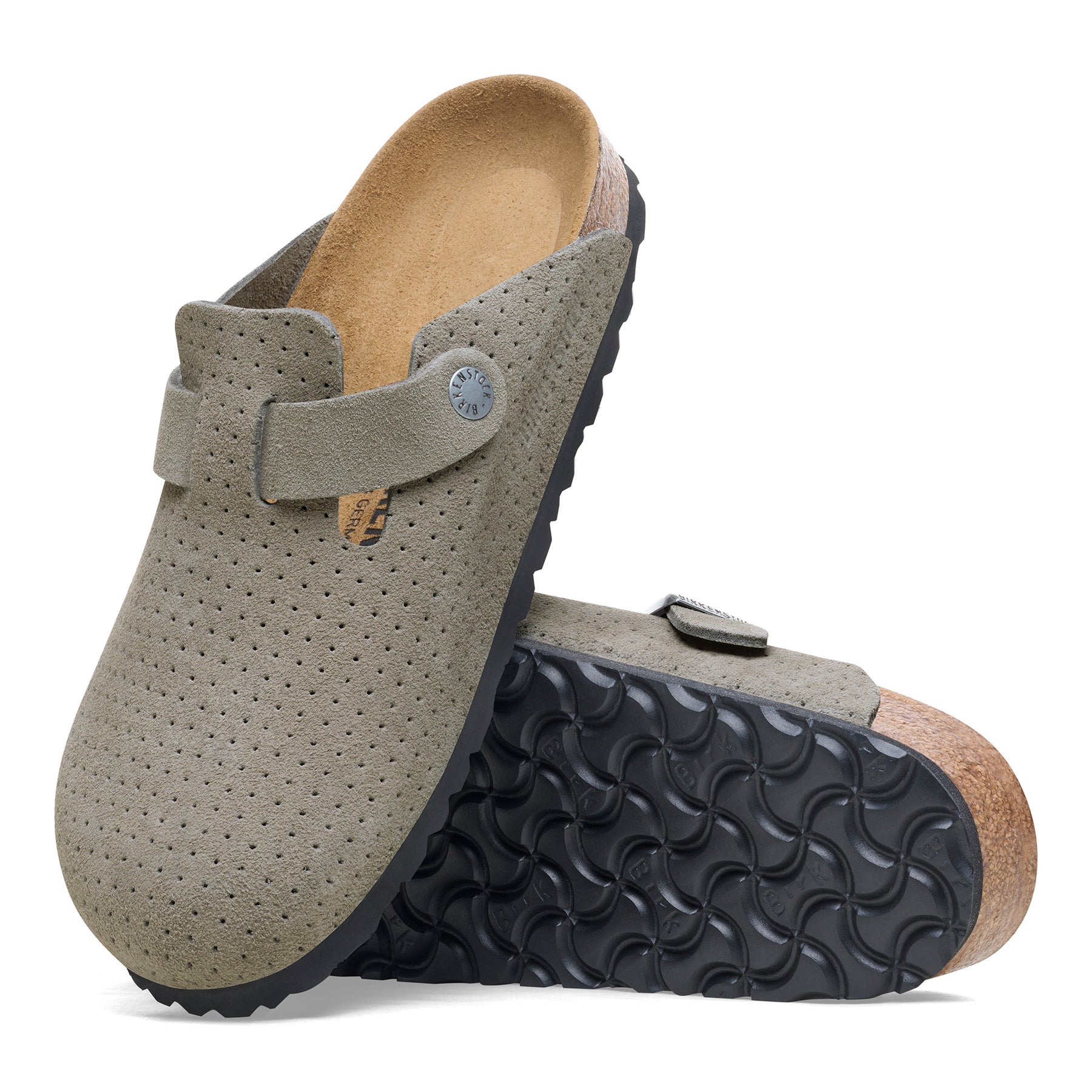 Boston Suede Narrow - Emboss Dots Stone Coin