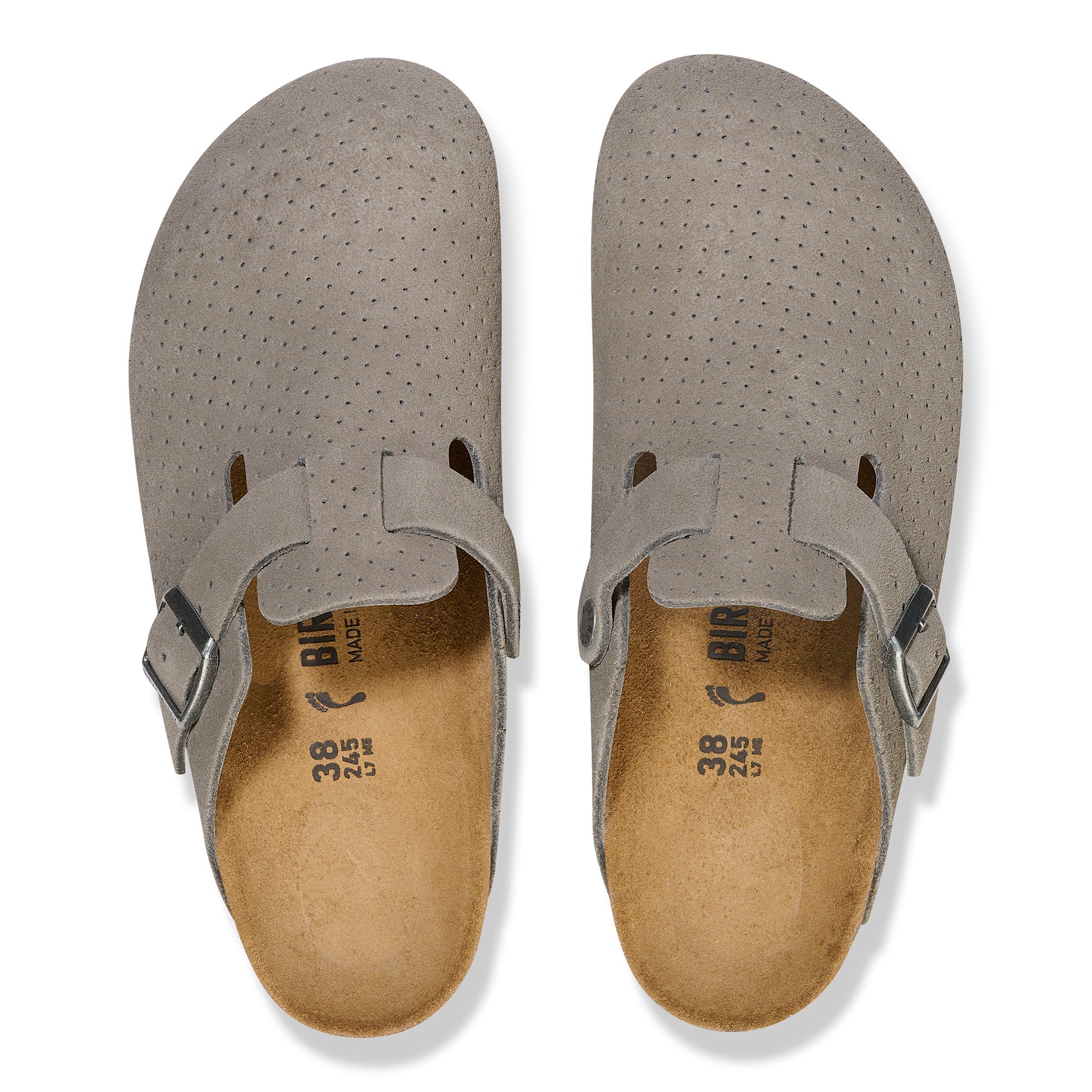 Boston Suede Narrow - Emboss Dots Stone Coin