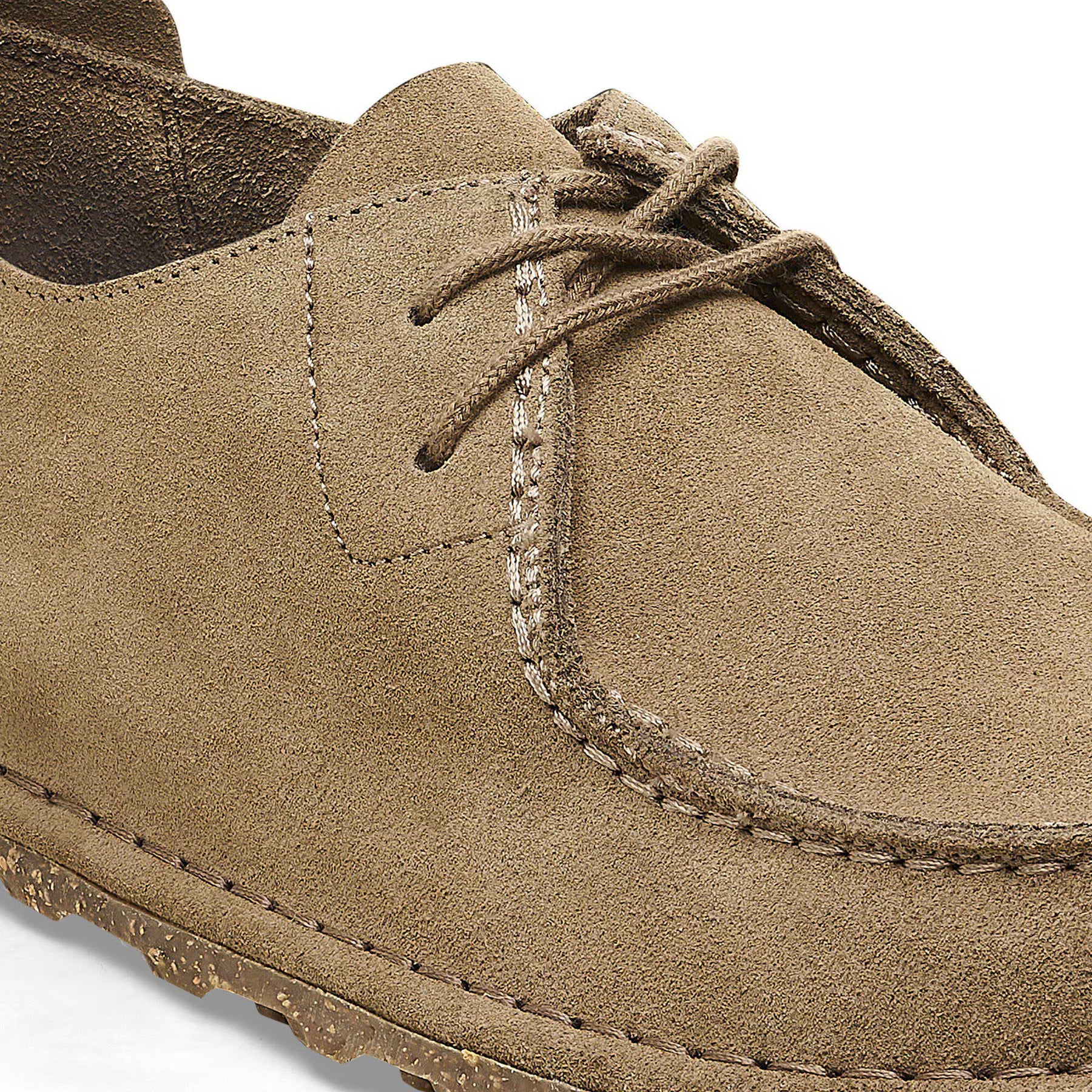 Utti Lace Suede Leather Narrow - Gray Taupe