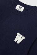 Tay Aa Cs Patch Lambswool Jumper - Navy