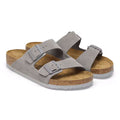 Birkenstock Arizona Suede Leather Narrow - Stone Coin