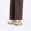 Birkenstock Boston Big Buckle Nubuck Leather Narrow - Sandcastle