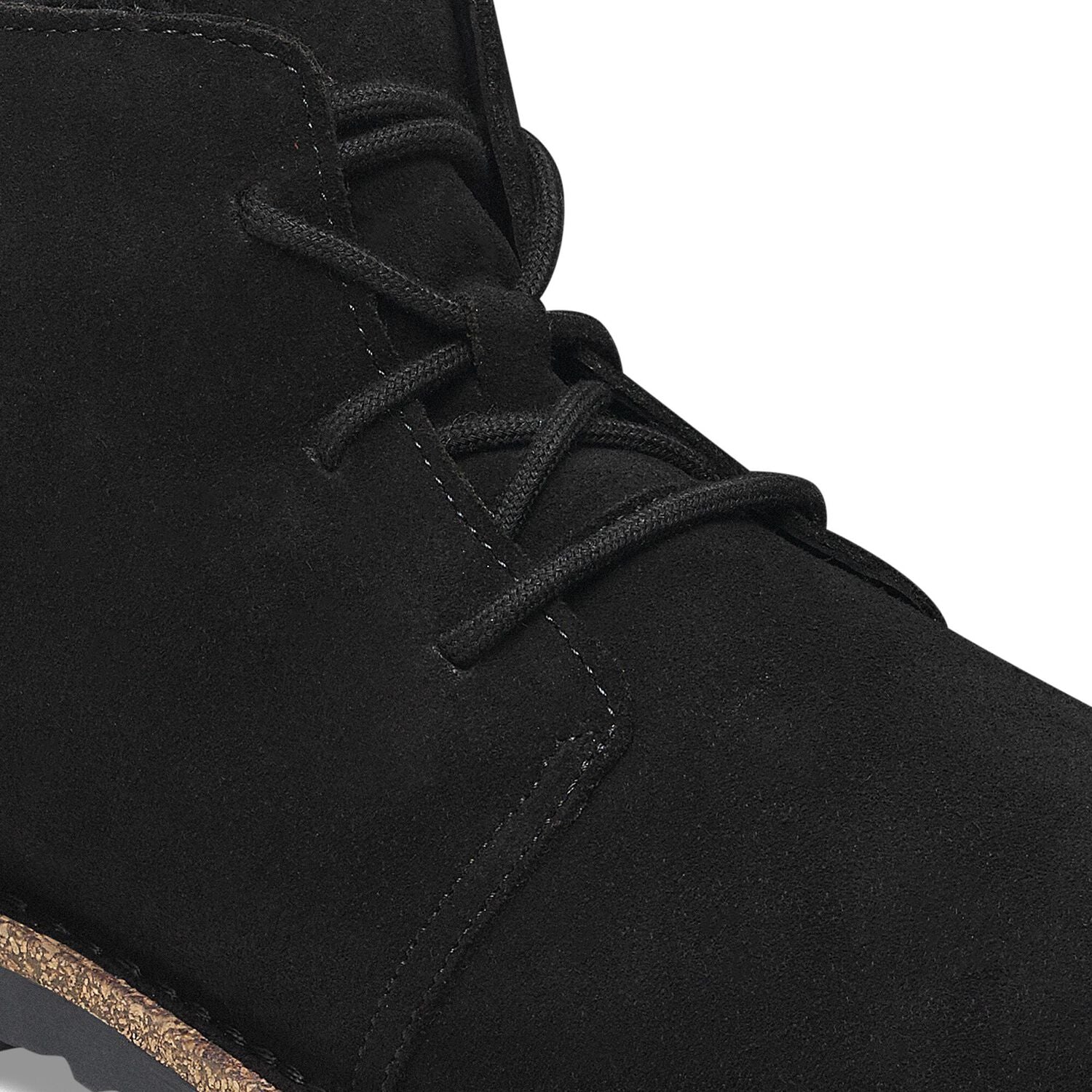 Uppsala Chukka Shearling Suede Leather Narrow - Black