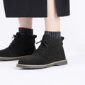 Uppsala Chukka Shearling Suede Leather Narrow - Black