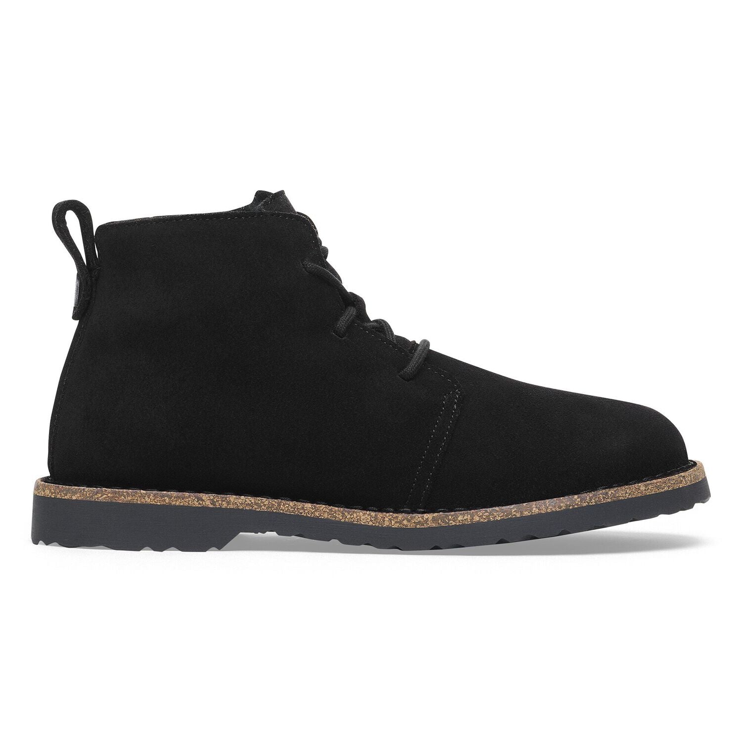 Uppsala Chukka Shearling Suede Leather Narrow - Black