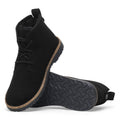 Uppsala Chukka Shearling Suede Leather Narrow - Black