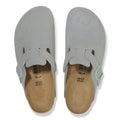 Birkenstock Boston Suede Leather Narrow - Pure Sage