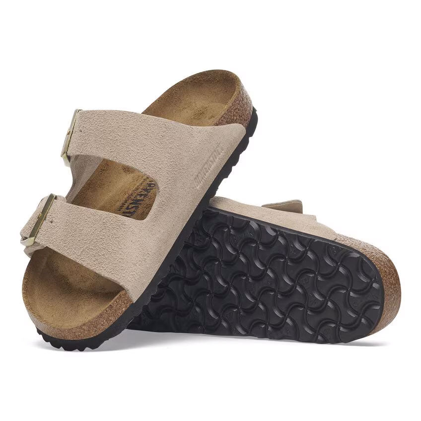 Birkenstock Arizona Suede Leather Narrow - Sandcastle