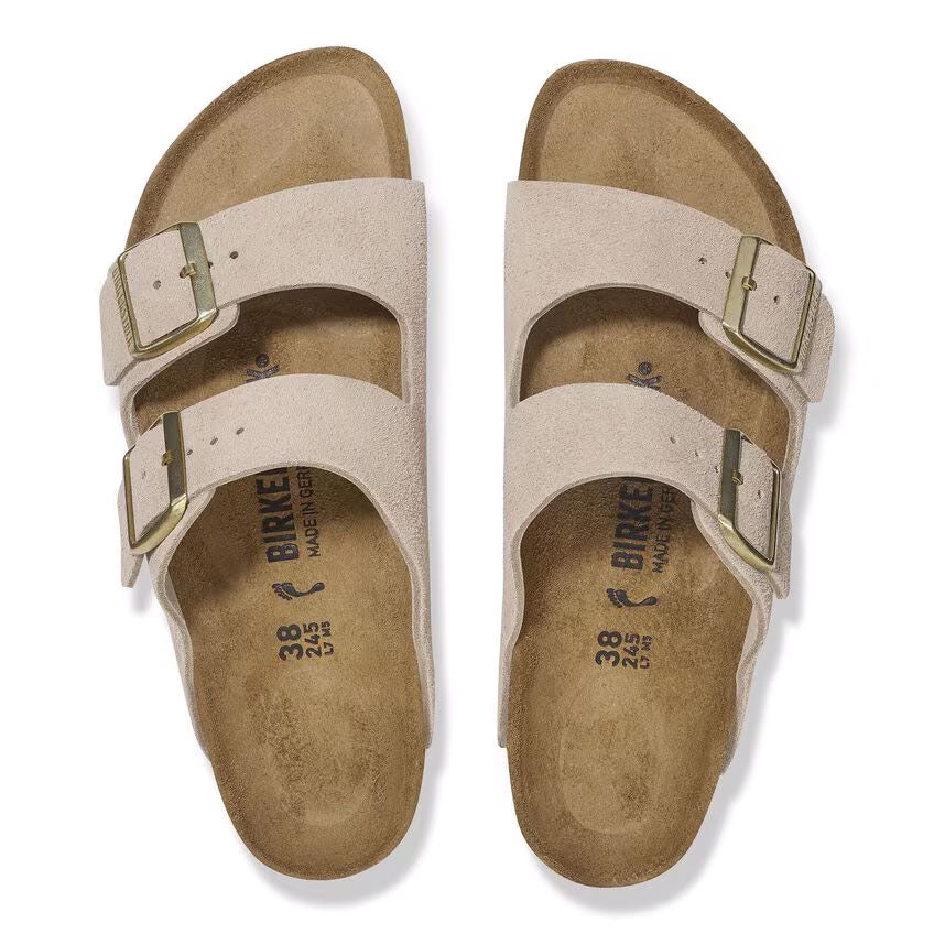 Birkenstock Arizona Suede Leather Narrow - Sandcastle