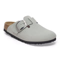 Birkenstock Boston Big Buckle Nubuk Narrow - Pure Sage