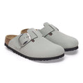 Birkenstock Boston Big Buckle Nubuk Narrow - Pure Sage