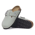 Birkenstock Boston Big Buckle Nubuk Narrow - Pure Sage