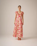 Dotted Georgette Maxi Dress - Brushed Blossom