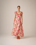 Dotted Georgette Maxi Dress - Brushed Blossom