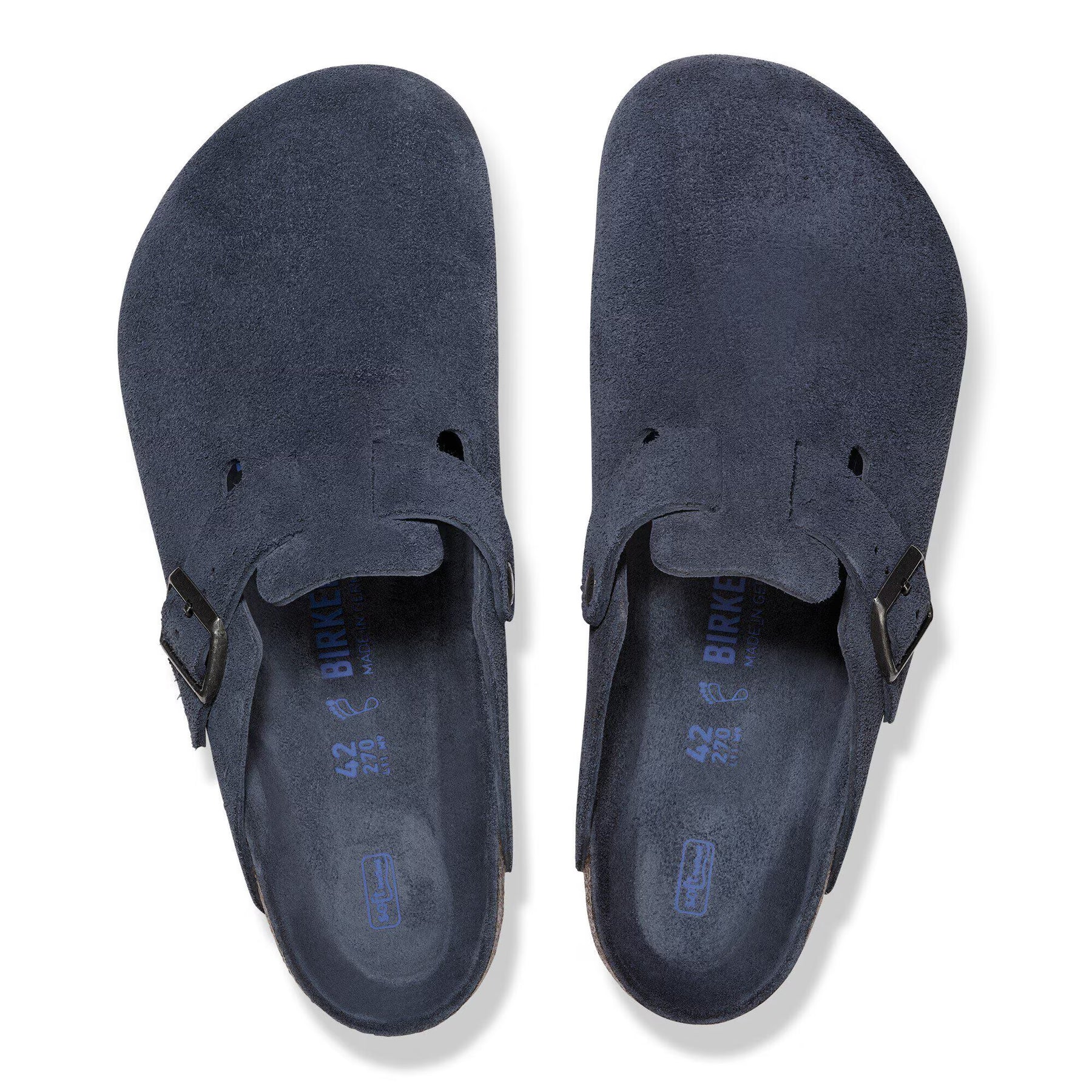 Boston Soft Footbed Suede Leather Regular - New Navy Tonal