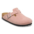 Boston Suede Leather Narrow - Pink Clay