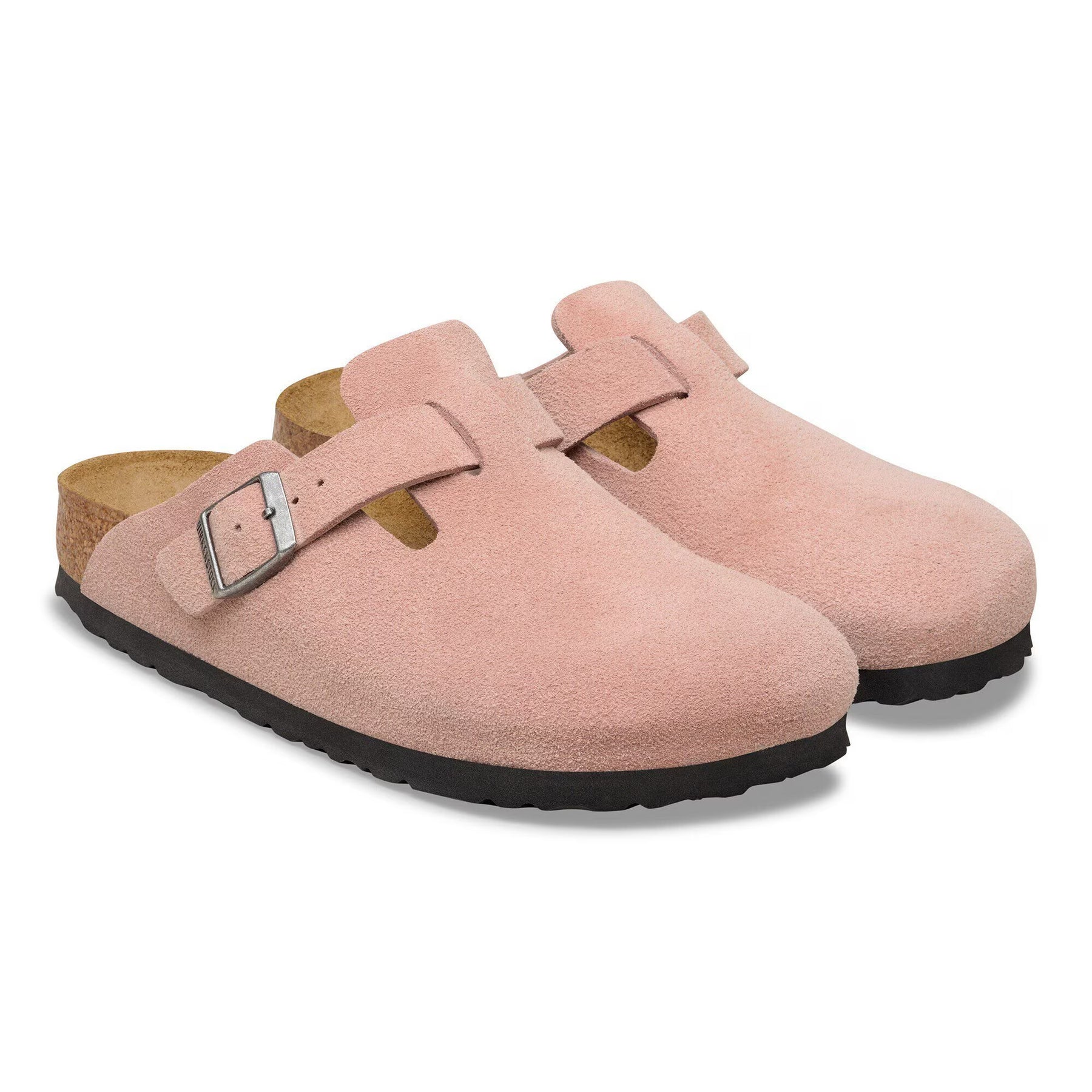 Boston Suede Leather Narrow - Pink Clay