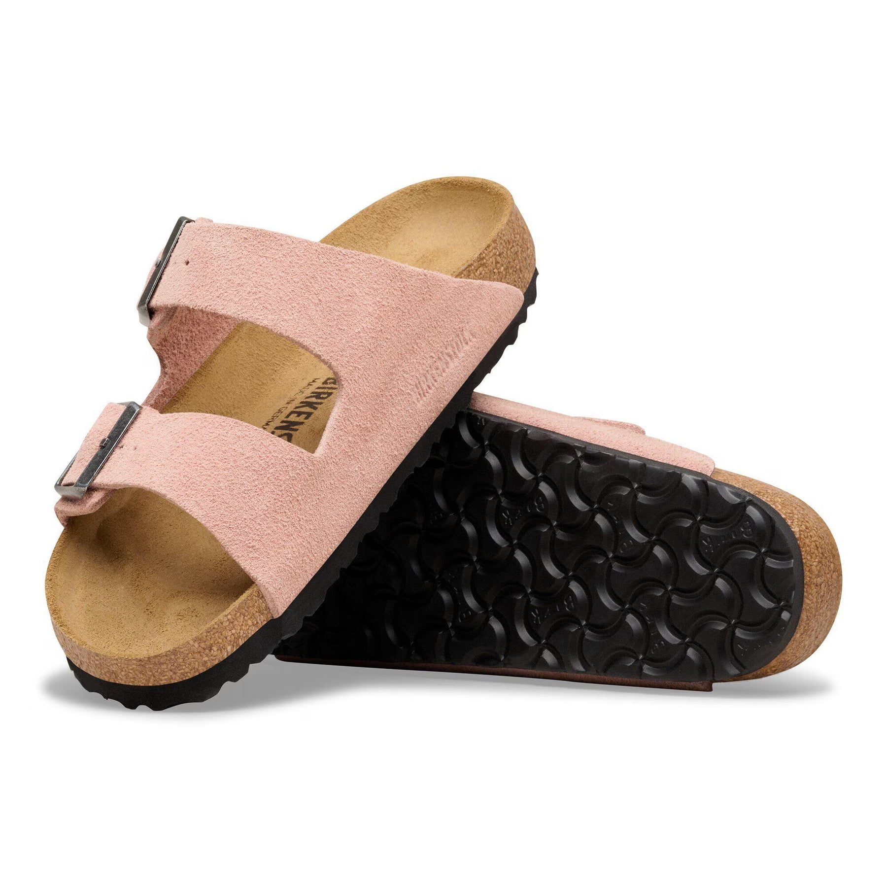 Arizona Suede Leather Narrow - Pink Clay