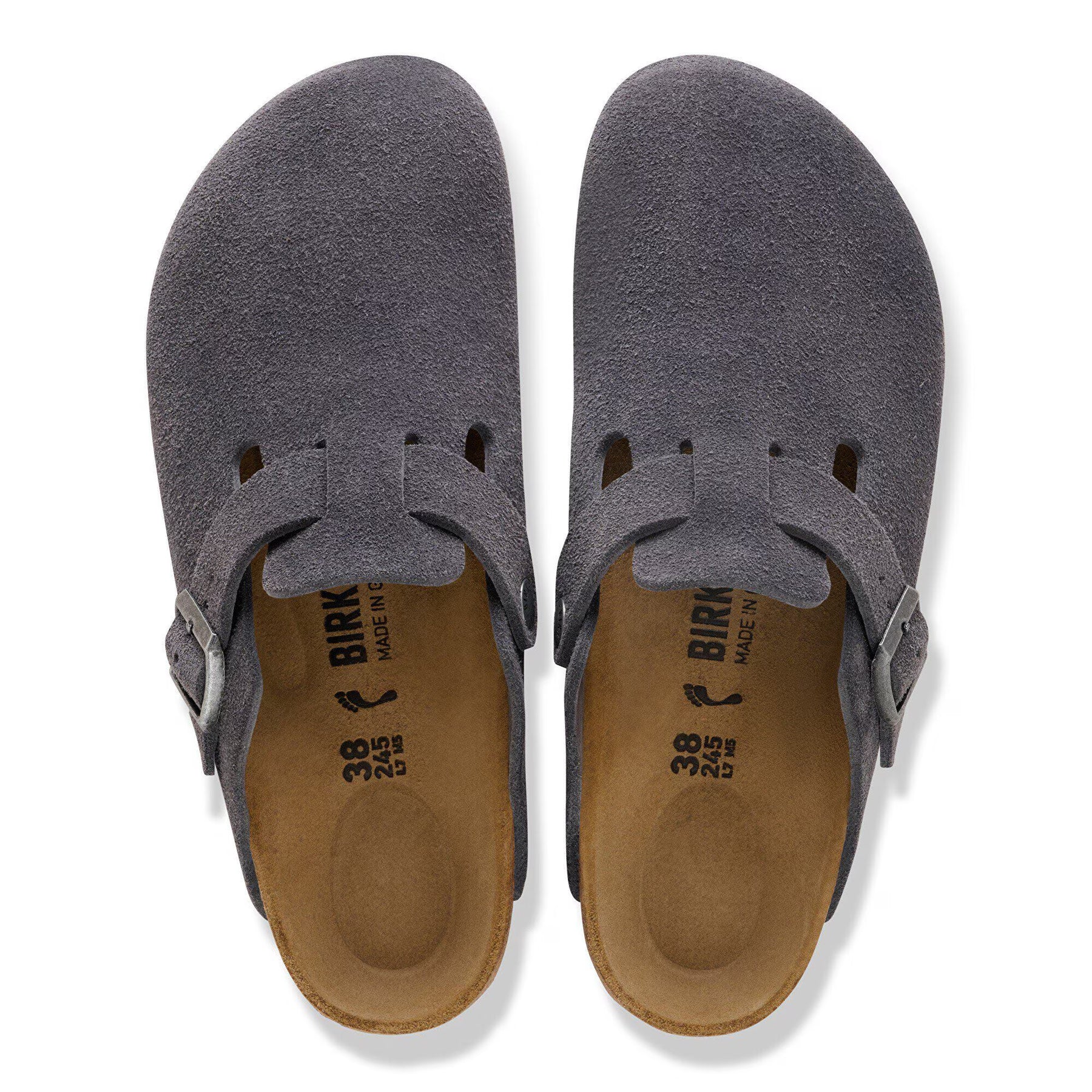 Boston Suede Leather Regular - Charcoal