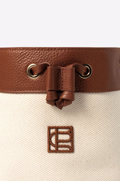 Canvas Bucket Bag - Brown