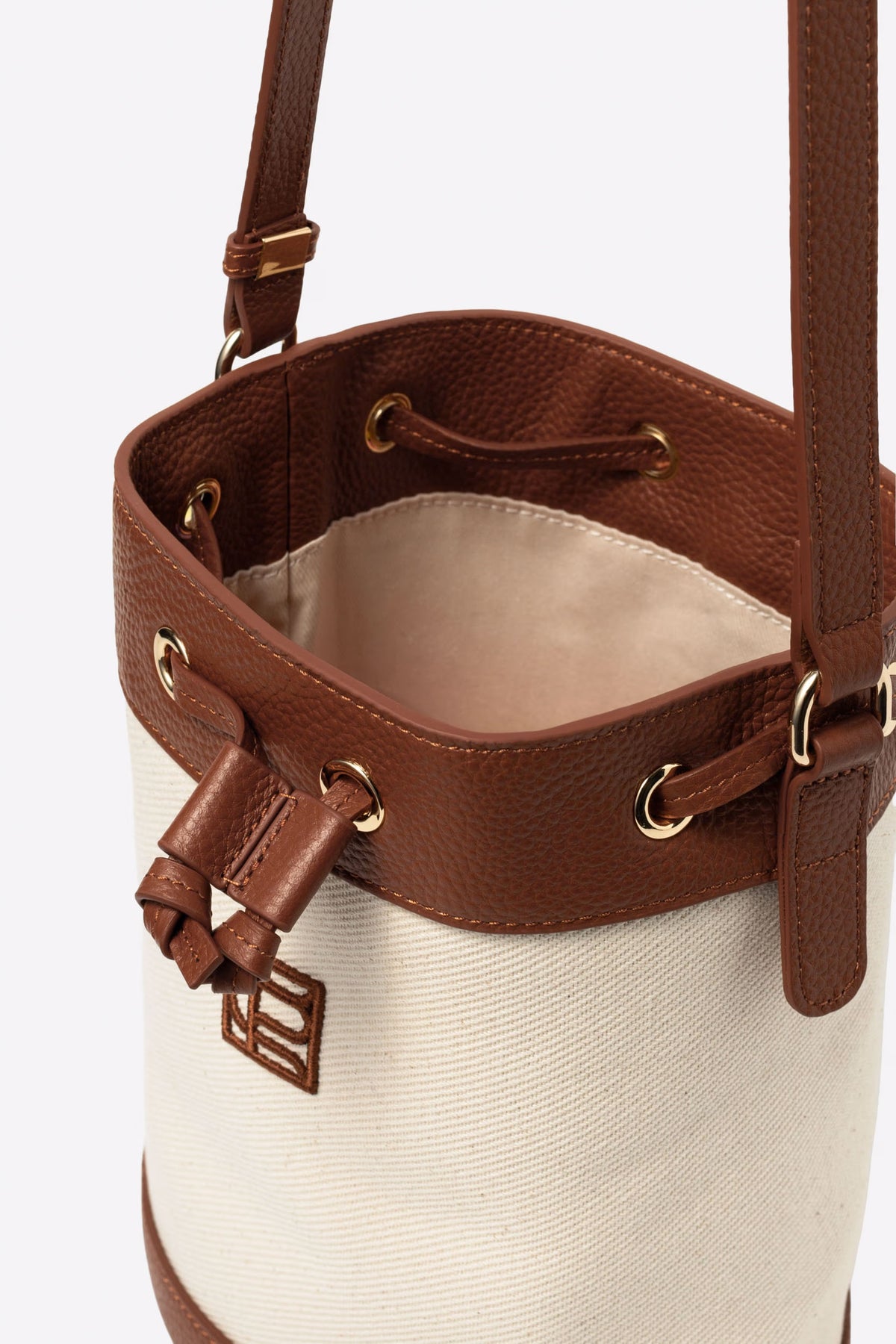 Canvas Bucket Bag - Brun