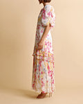 Chiffon Tieback Gown - Wildflowers