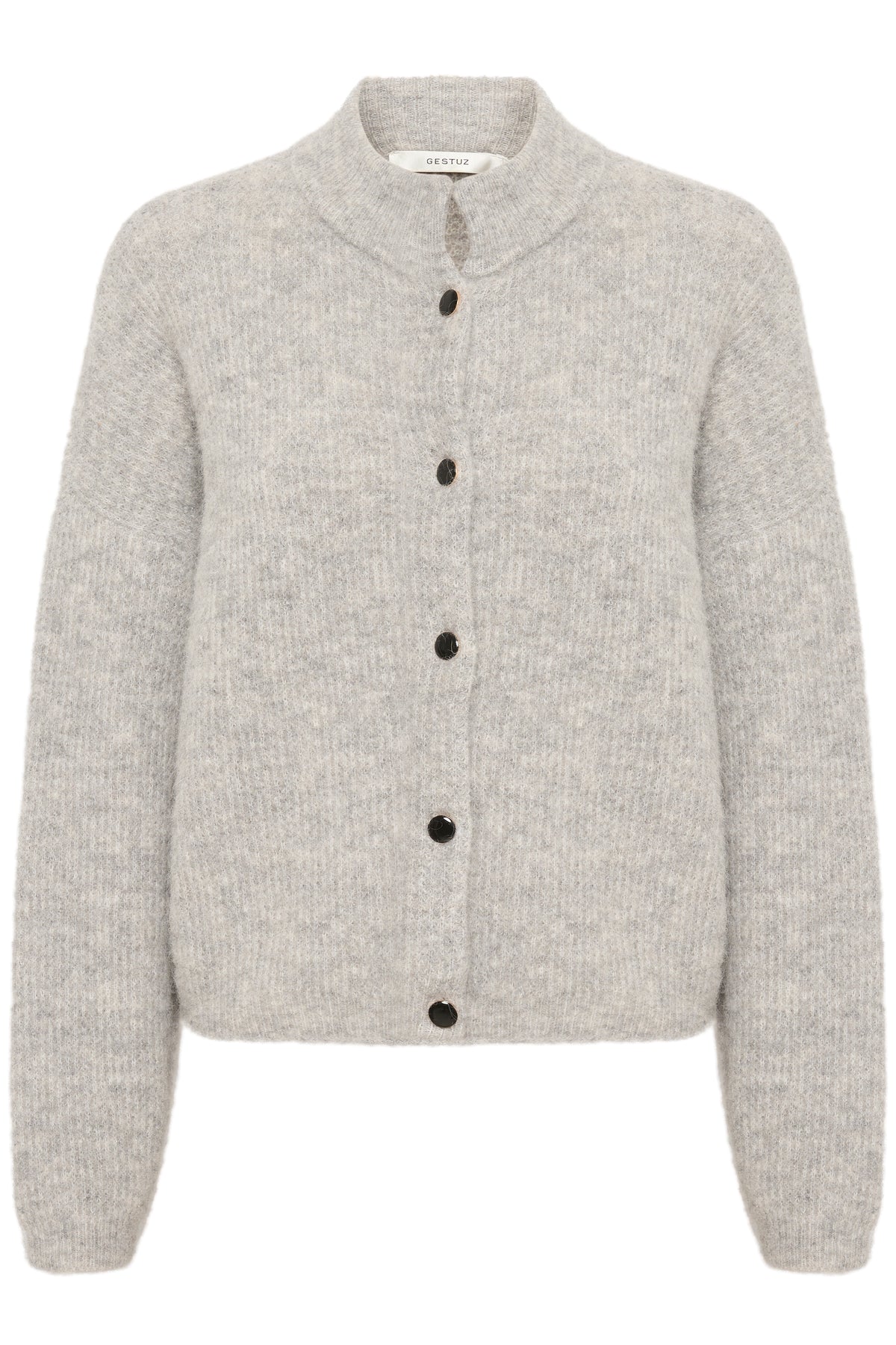 AlphaGZ Short Cardigan - Ljusgrå melerad