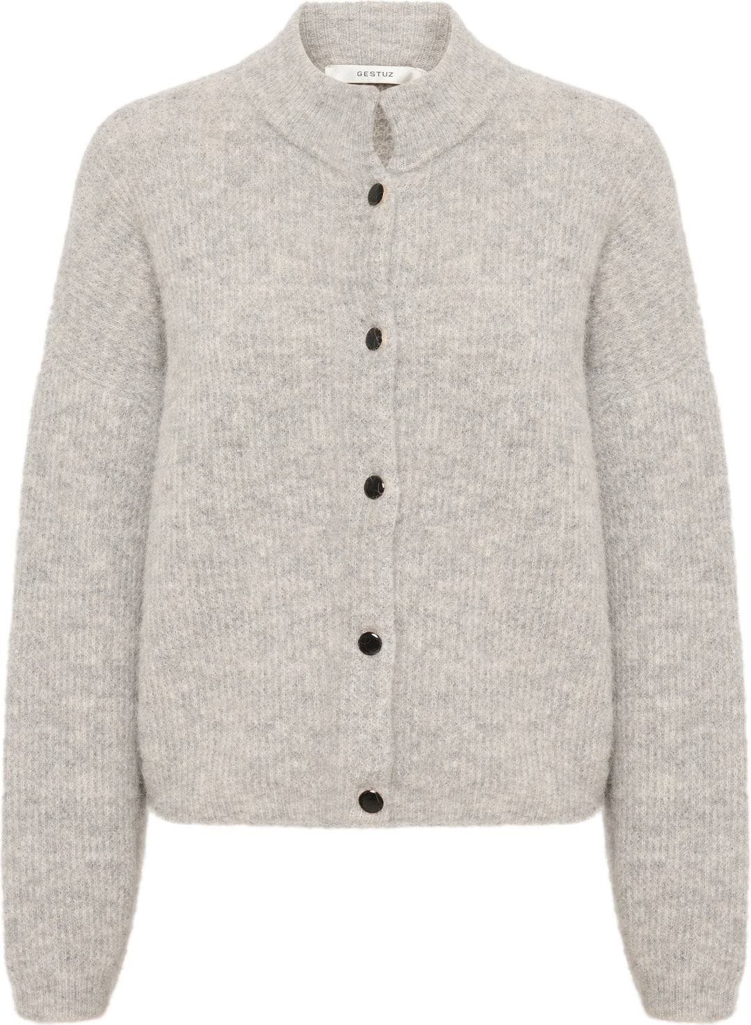 AlphaGZ Short Cardigan - Light Grey Melange