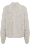 AlphaGZ Short Cardigan - Ljusgrå melerad