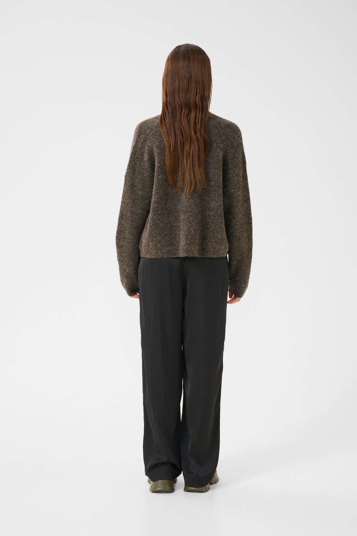 AlphaGZ Short Cardigan - Chestnut Melange