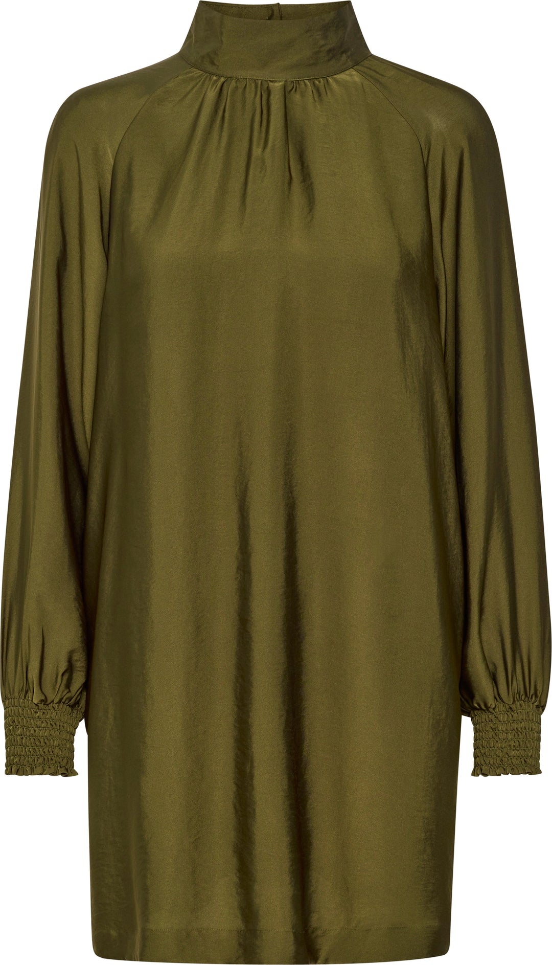 Luellagz Short Dress - Dark Olive