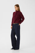 AlphaGZ Short Cardigan - Blood Red Mélange