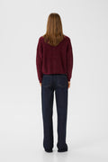 AlphaGZ Short Cardigan - Blood Red Mélange