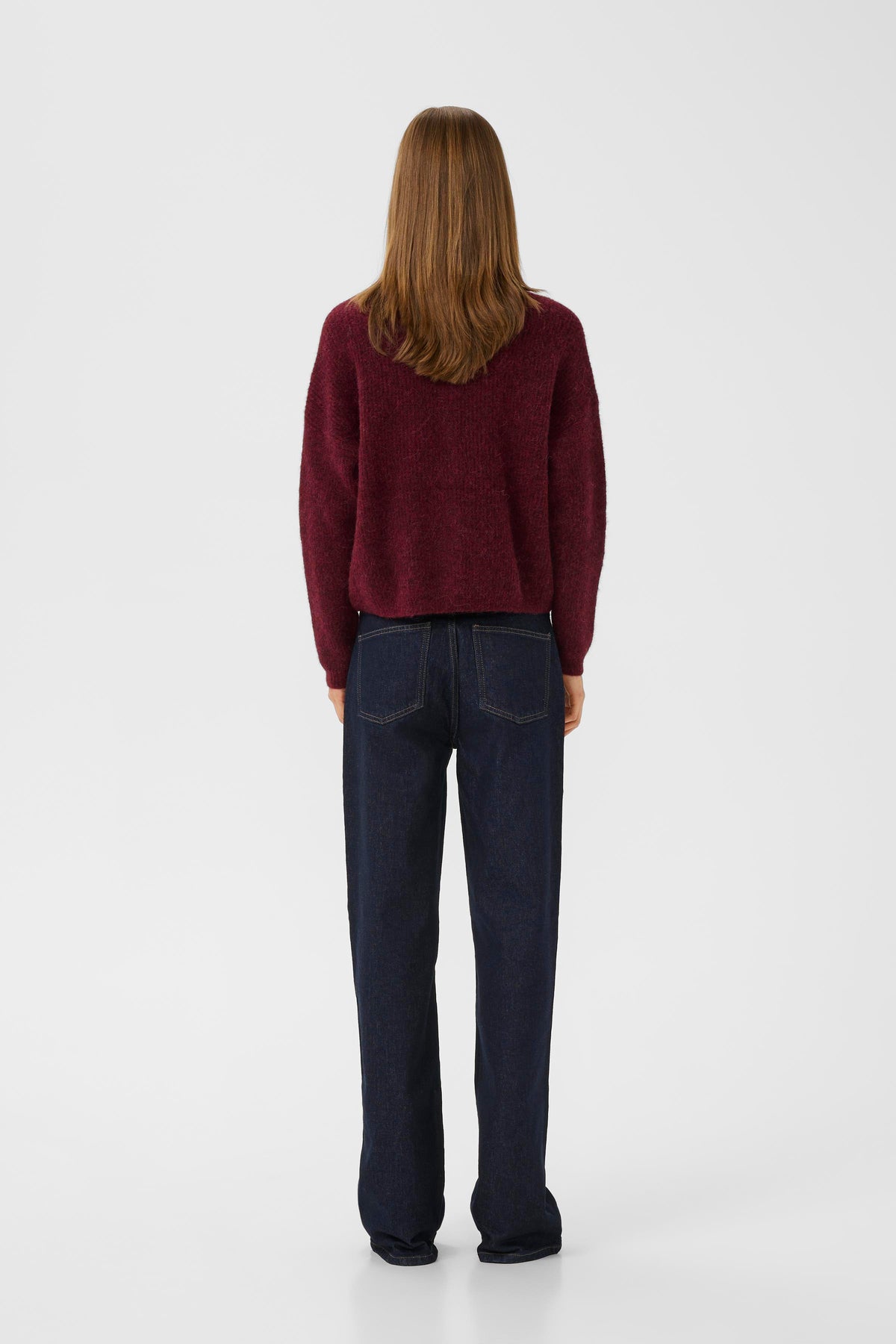 AlphaGZ Short Cardigan - Blood Red Mélange
