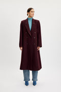 MaleneGZ Coat - Dark Bordeaux