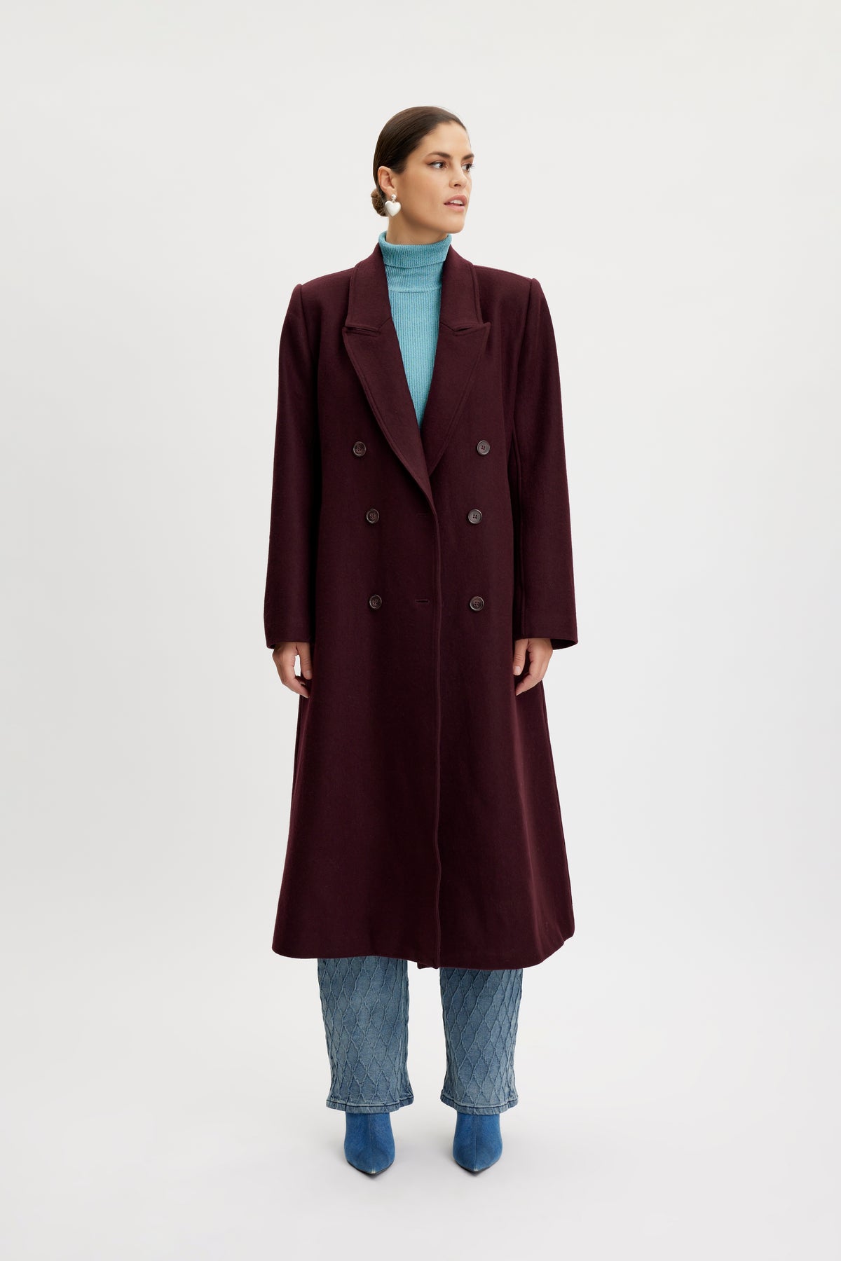 MaleneGZ Coat - Dark Bordeaux