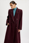 MaleneGZ Coat - Dark Bordeaux
