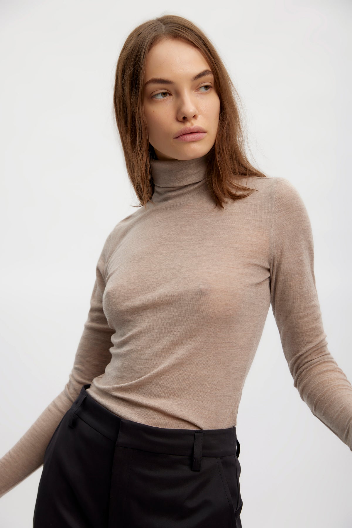 NiniaGZ Wool Rollneck - Sand Melange