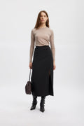 JoelleGZ HW Long Skirt - Black