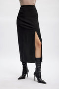 JoelleGZ HW Long Skirt - Black
