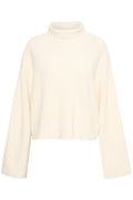 RisaneGZ High Neck Wool Pullover - Egret