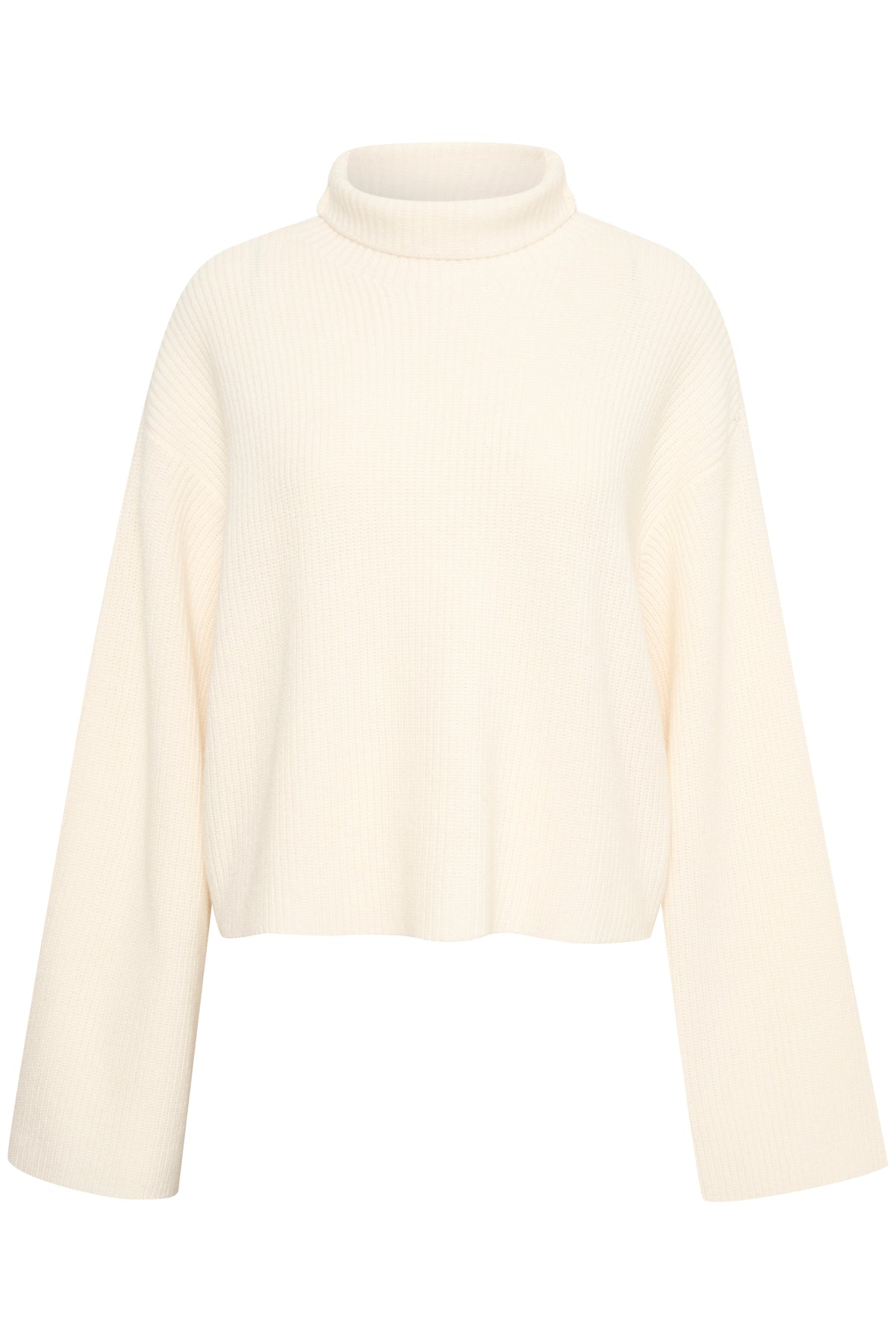 RisaneGZ High Neck Wool Pullover - Egret