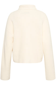 RisaneGZ High Neck Wool Pullover - Egret