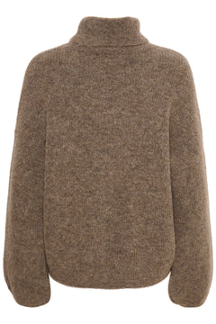 AlphaGZ LS Rollneck - Dark Sand Melange
