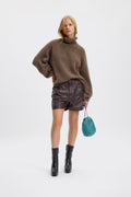 AlphaGZ LS Rollneck - Dark Sand Melange